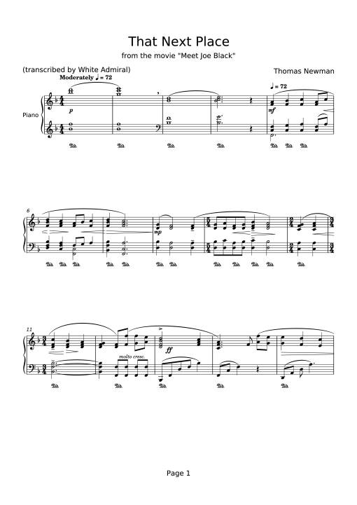 That Next Place Piano