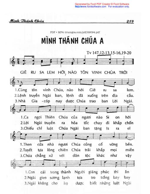 Thánh Vịnh 109, Mình Máu Thánh C