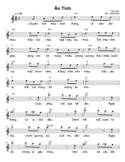 Ân tình - Trần Liêu