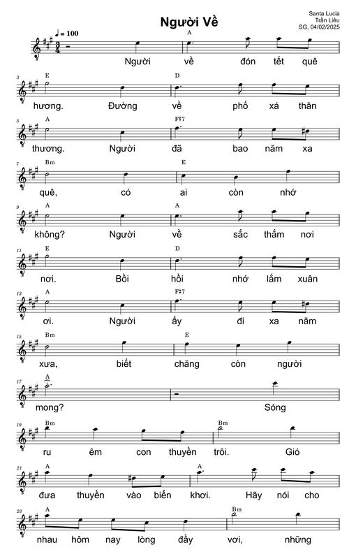 Người về (Santa Lucia)