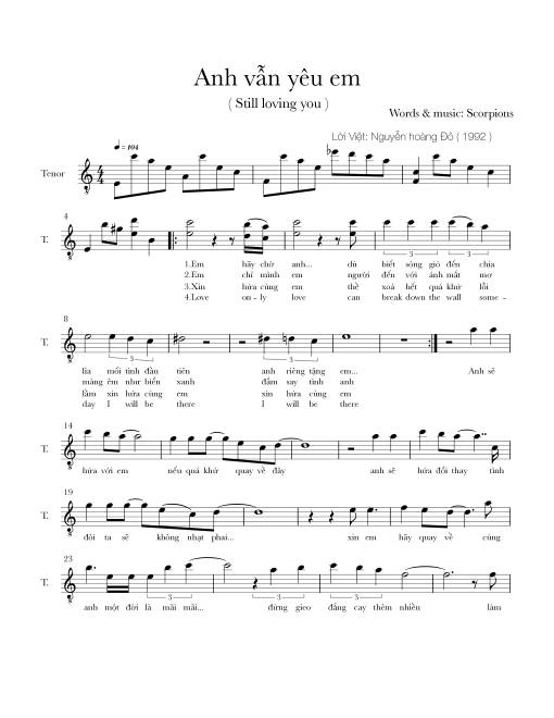 Anh vẫn yêu em (Still loving you)