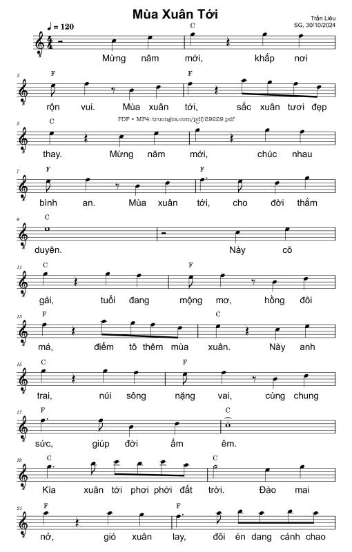 Mùa xuân tới - Trần Liêu