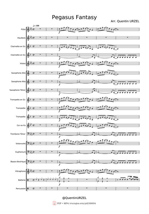 Sheet nhạc PDF bài Pegasus Fantasy