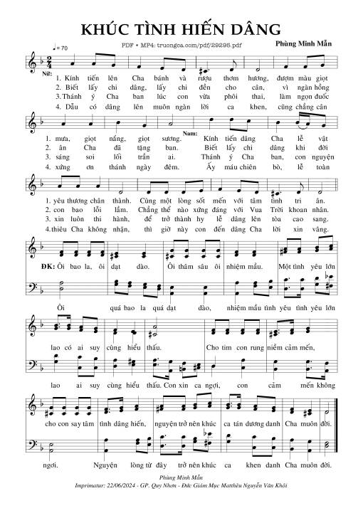 Khúc Tình Hiến Dâng