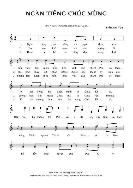 Ngàn Tiếng Chúc Mừng