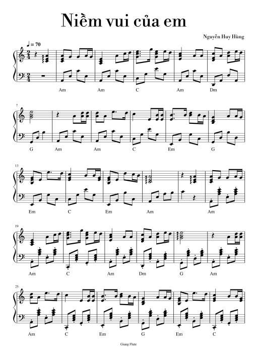 Niềm vui của em Piano