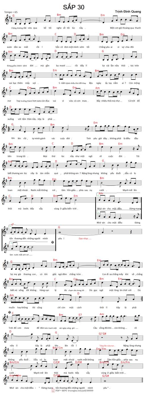 Sắp 30 - Trịnh Đình Quang