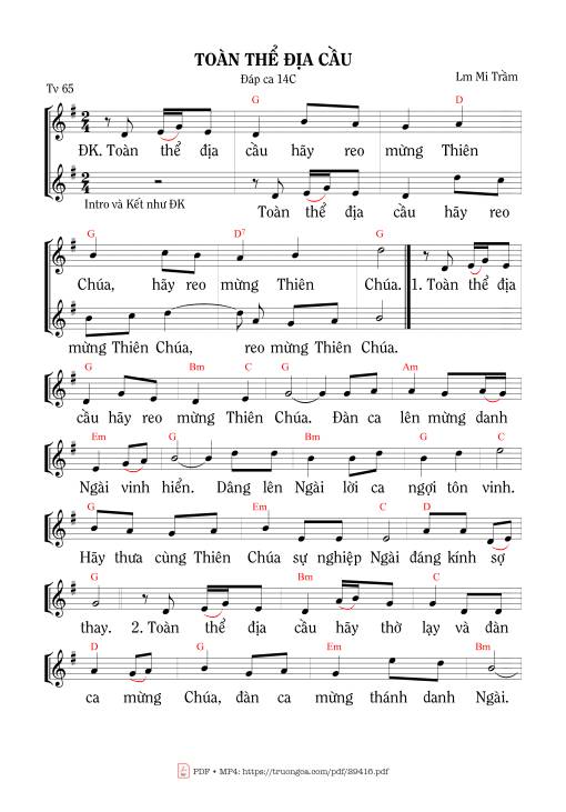 Thánh Vịnh 65, Toàn Thể Địa Cầu