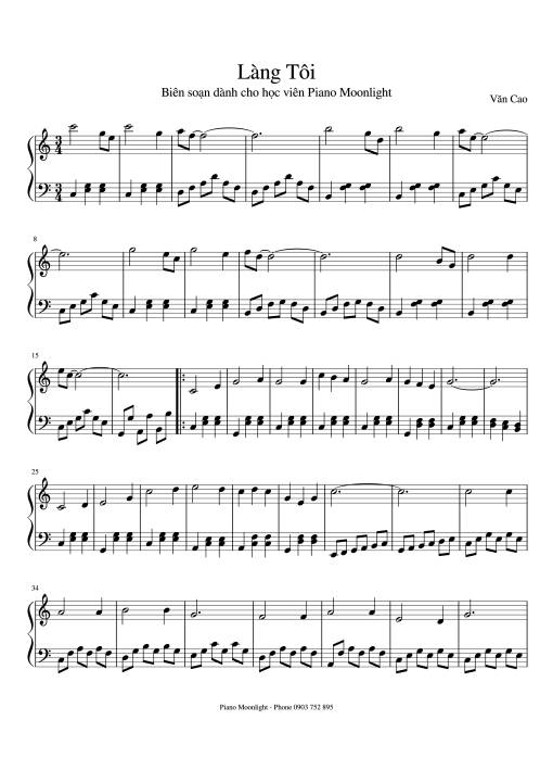 Làng Tôi Piano - Văn Cao