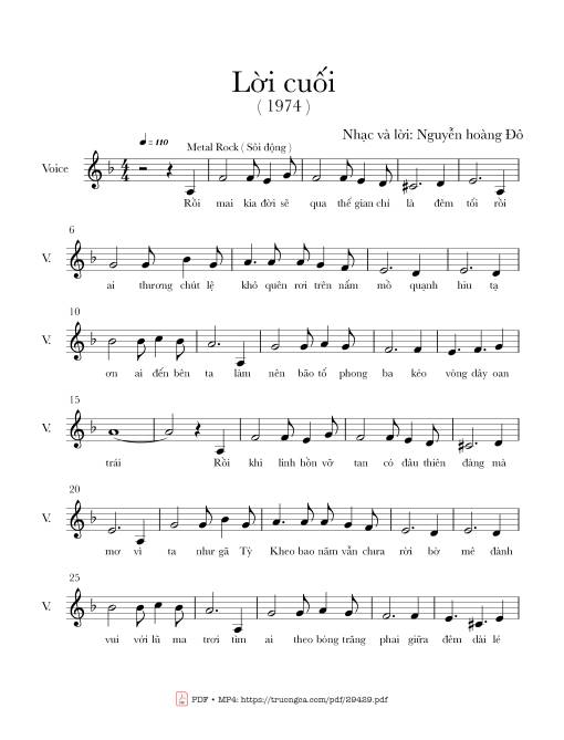 Lời cuối - Nguyễn Hoàng Đô