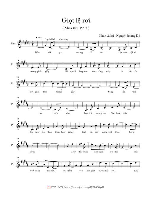 Giọt lệ rơi - Nguyễn Hoàng Đô