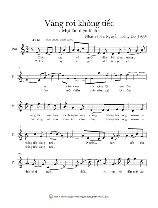 Vàng rơi không tiếc (Một lần diện bích)