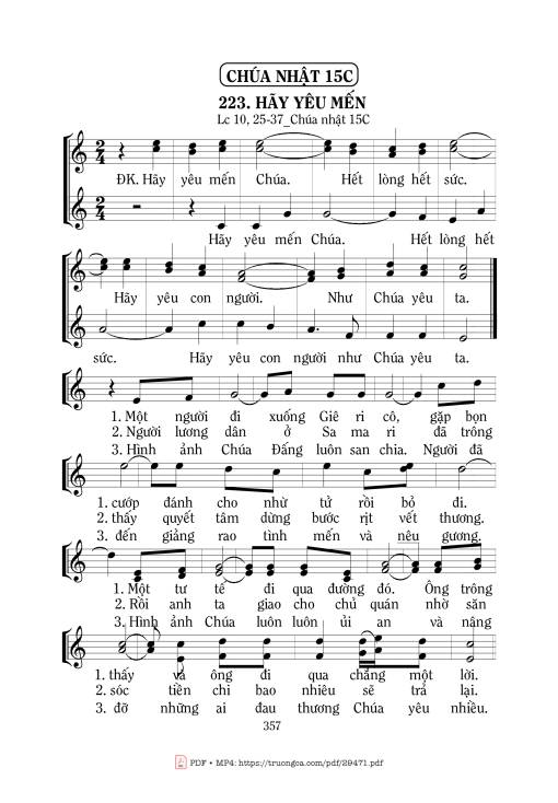 Sheet nhạc PDF bài Hãy Yêu Mến