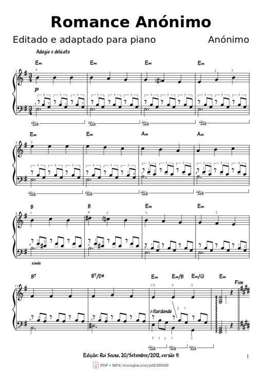 Spanish Romance Piano