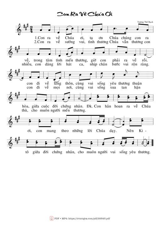 Con Ra Về Chúa Ơi