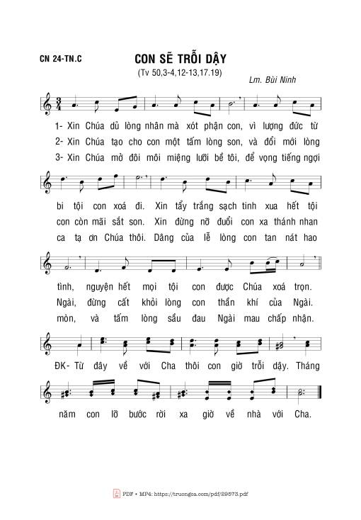 Thánh Vịnh 50, Con Sẽ Trỗi Dậy