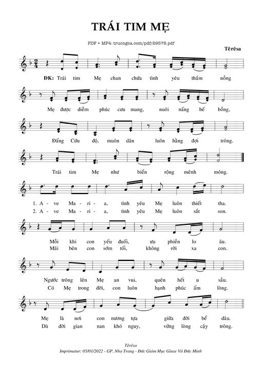 Trái Tim Mẹ -  Têrêsa