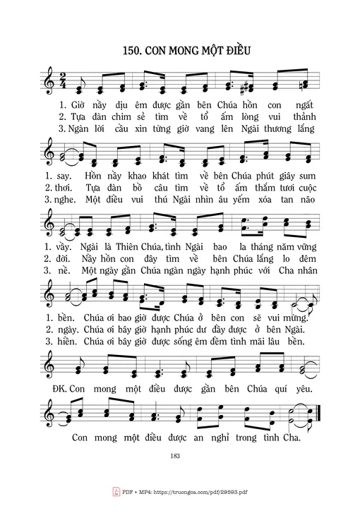 Con Mong Một Điều