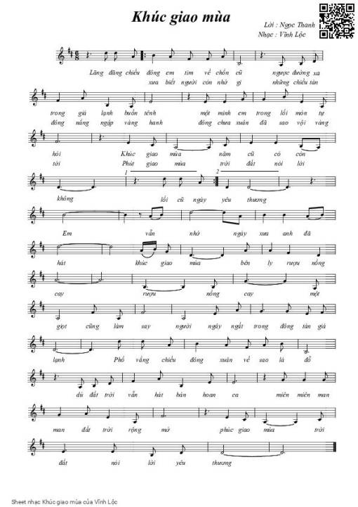 Khúc giao mùa - Vĩnh Lộc