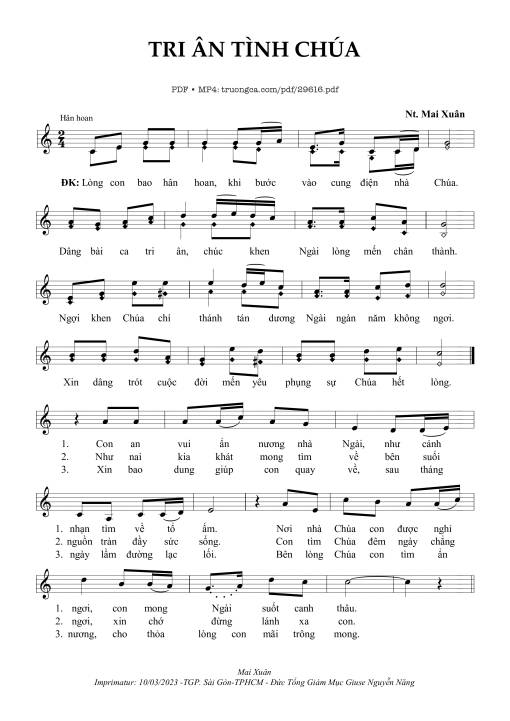 Tri Ân Tình Chúa