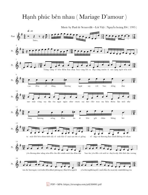 Hạnh phúc bên nhau (Mariage d'amour)