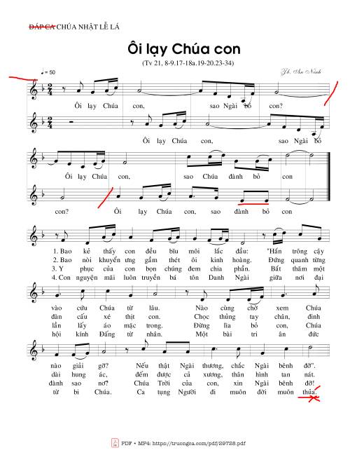 Ôi lạy Chúa con (Tv. 21)