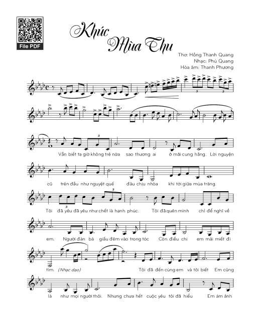 Khúc mùa thu - Phú Quang