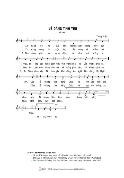 Lễ dâng tình yêu