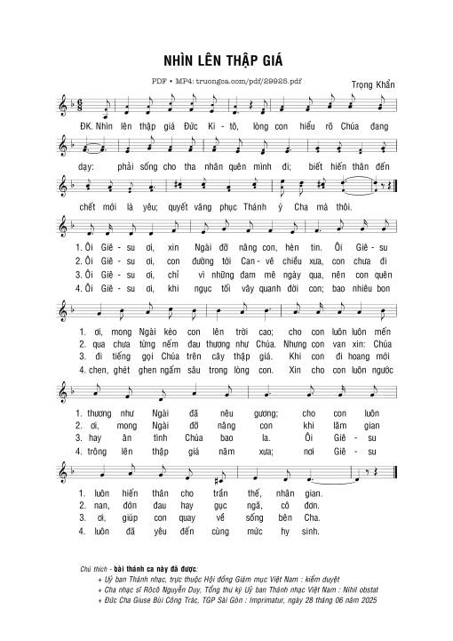 Nhìn lên thập giá