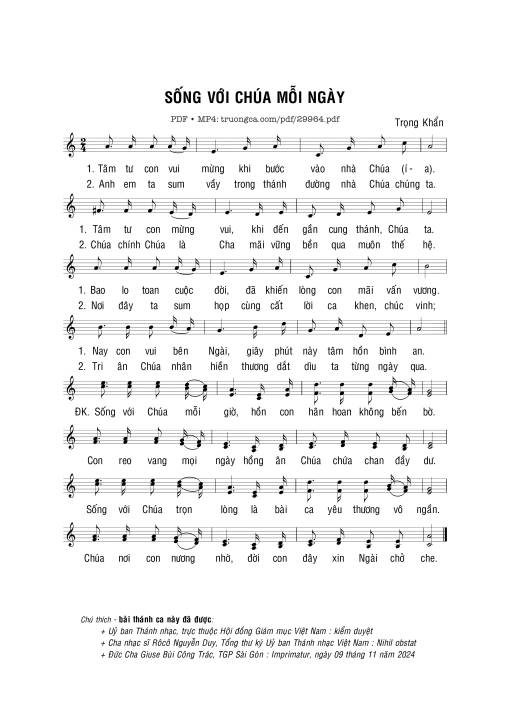 Sống với Chúa mỗi ngày