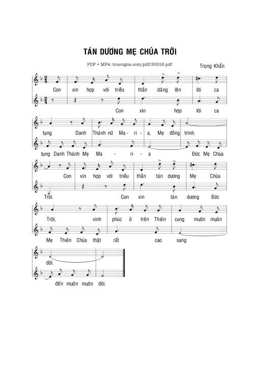 Tán dương Mẹ Chúa Trời