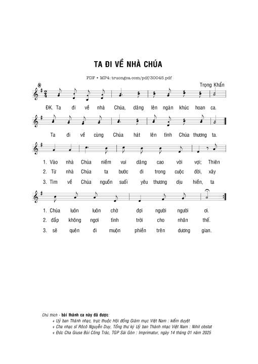 Ta đi về nhà Chúa