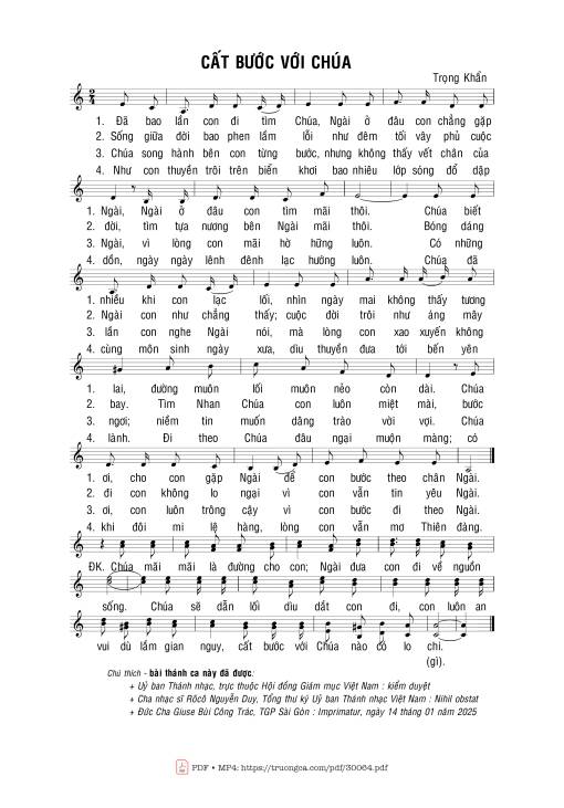 Cất bước với Chúa