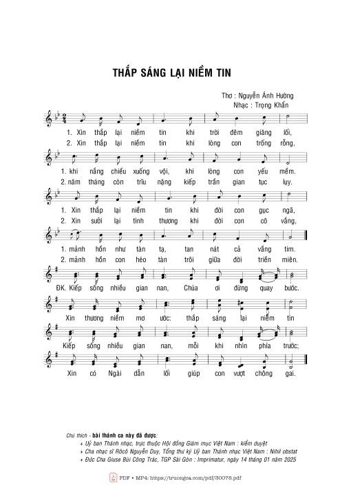 Thắp sáng lại niềm tin