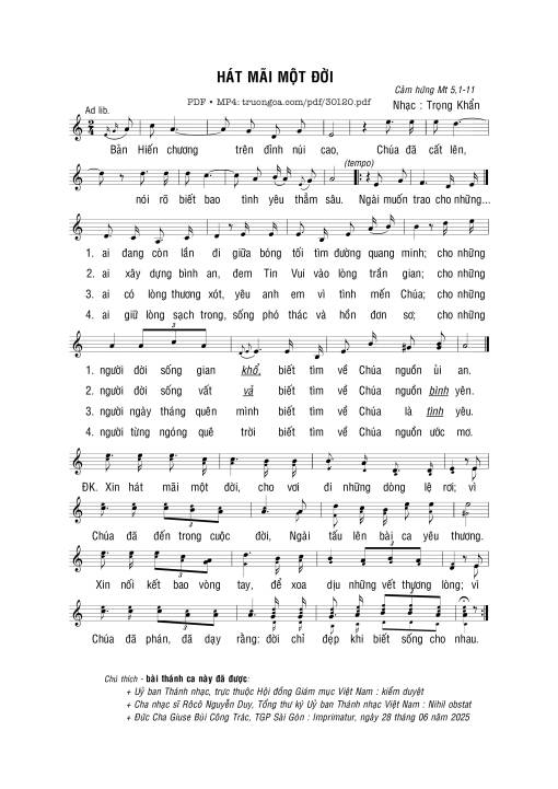 Hát mãi một đời