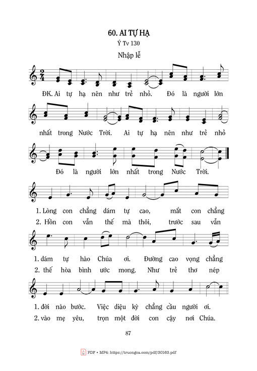 Thánh Vịnh 130, Ai Tự Hạ