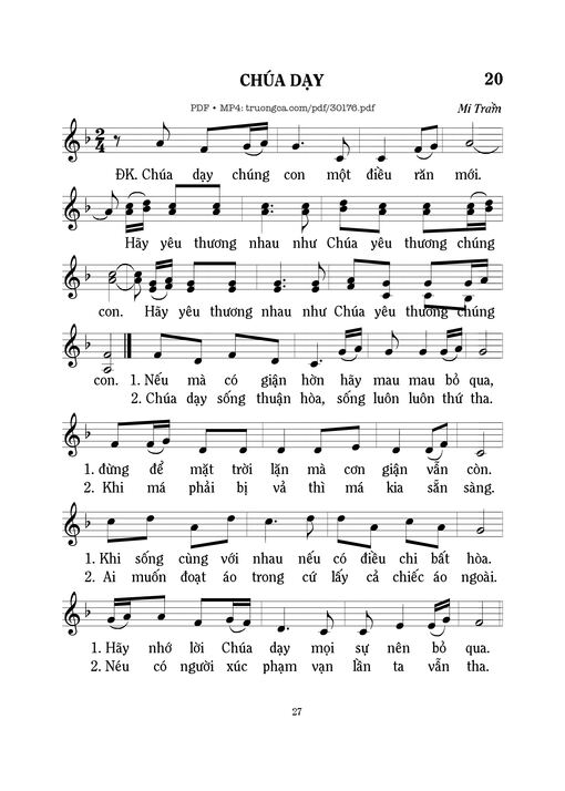 Chúa Dạy - Mi Trầm