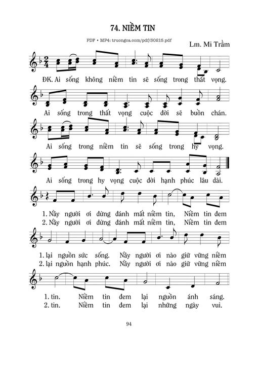 Niềm tin - Mi Trầm