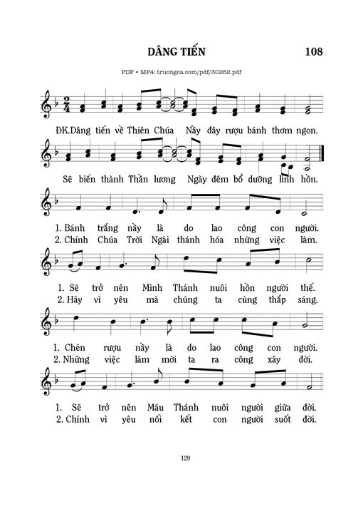 Dâng tiến - Mi Trầm