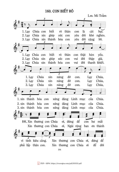 Con biết rõ - Mi Trầm