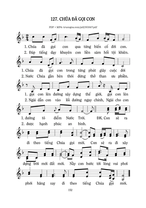 Chúa đã gọi con