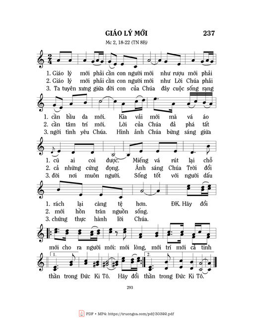 Giáo lý mới - Mi Trầm