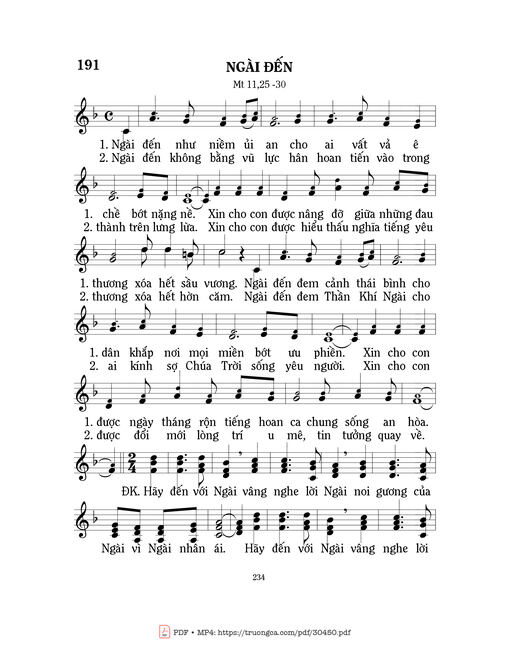 Ngài đến - Mi Trầm