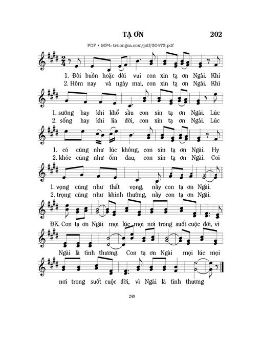 Tạ ơn - Mi Trầm