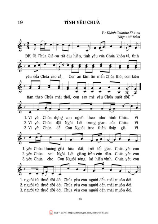 Tình yêu Chúa - Mi Trầm