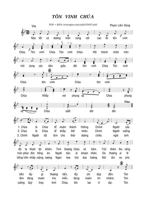 Tôn vinh Chúa - Phạm Liên Hùng