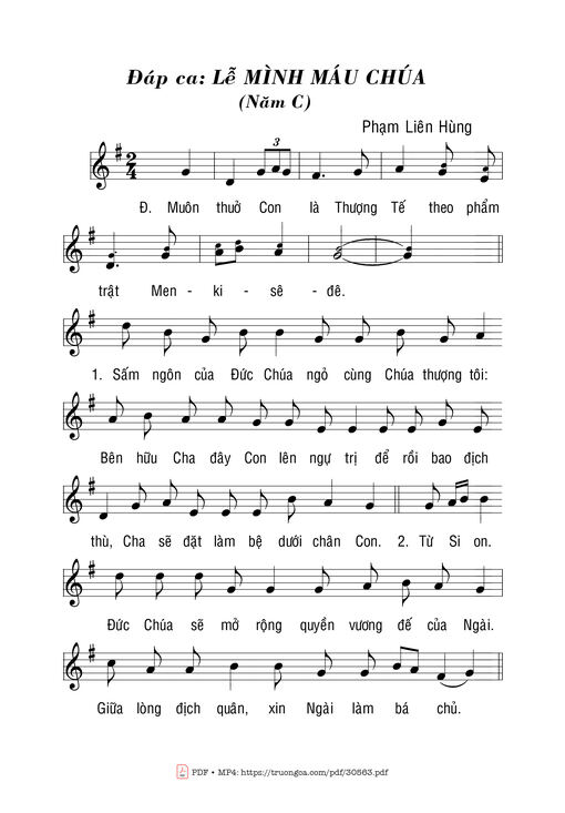 Lễ Mình Máu Chúa/C