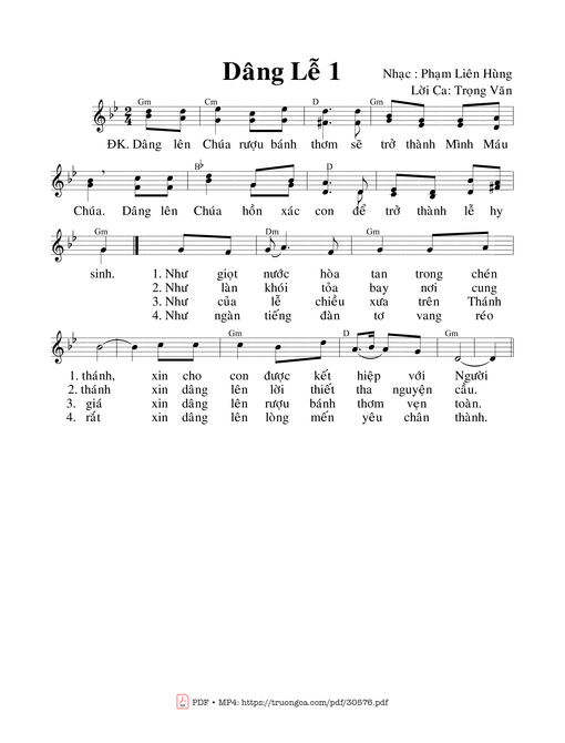 Dâng Lễ 1 - Phạm Liên Hùng