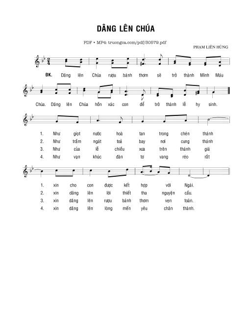 Dâng lên Chúa - Phạm Liên Hùng