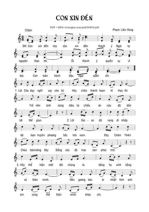 Con xin đến - Phạm Liên Hùng